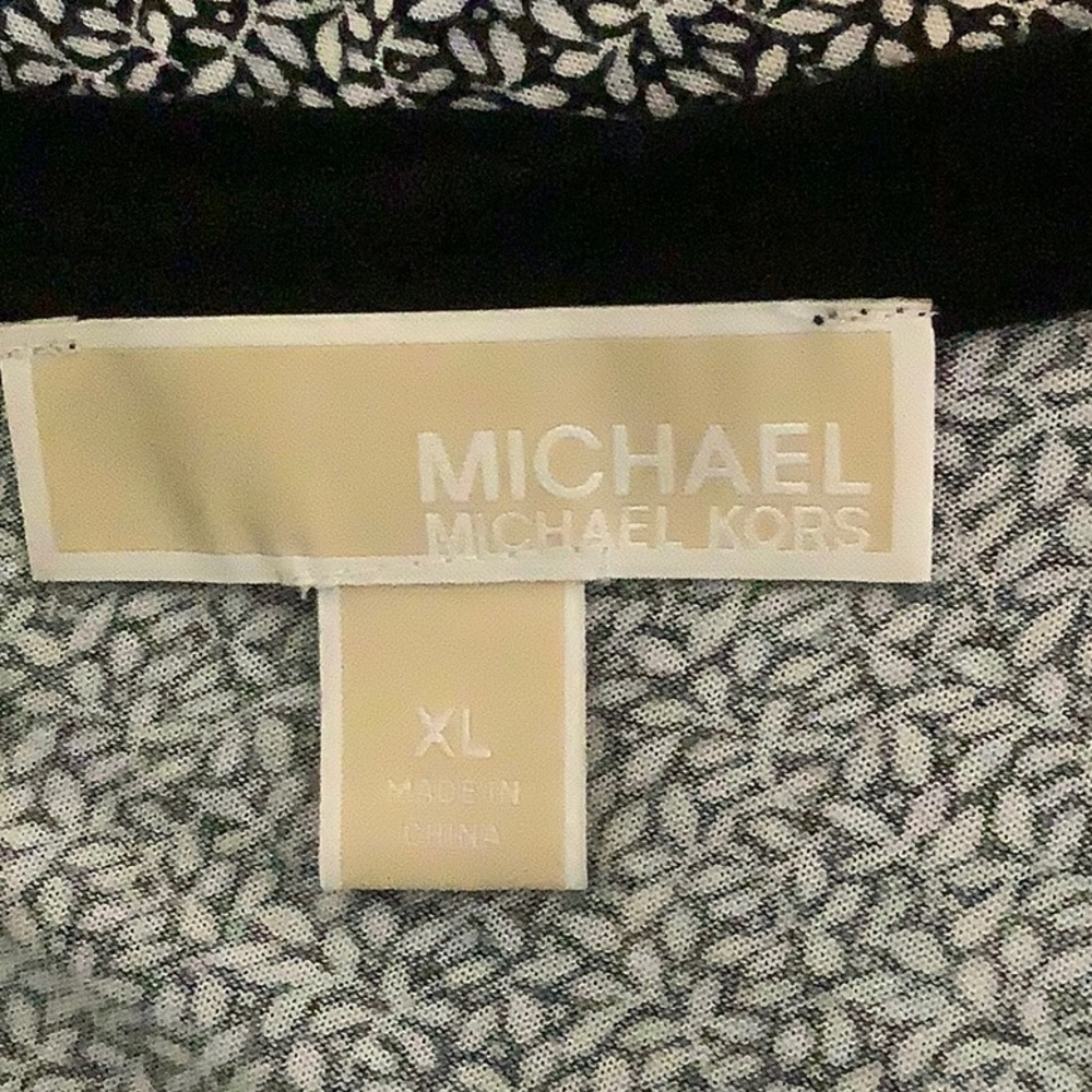 ❤️MICHAEL MK  Xlarge blk/ gray L/S top - Picture 6 of 7